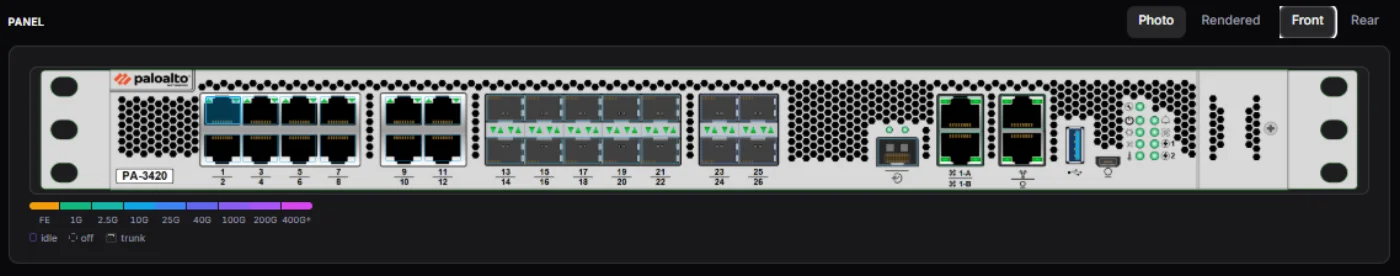 Link-state faceplate